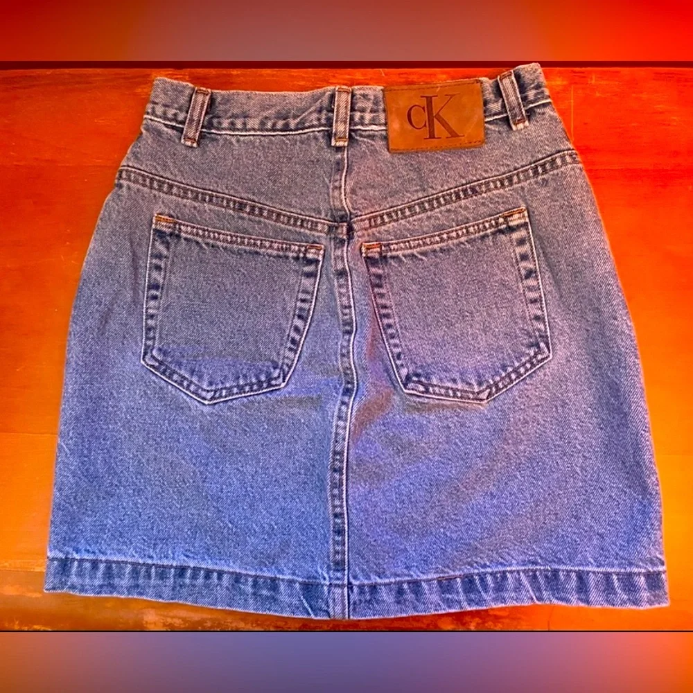 Vintage Calvin Klein Denim Skirt - Picture 2 of 5